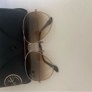 Ray Ban Aviator-Brown Gradient 62mm lenses